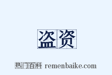 盗资是什么意思的图片